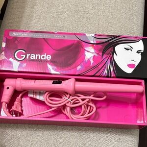 HerStyler Grande Curling Iron in Bold Pink